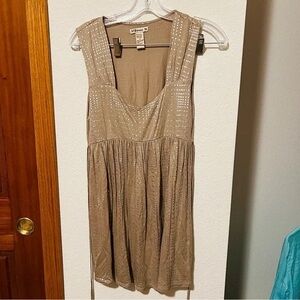 Lush Tan Sleeveless Mini Dress